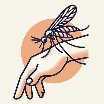 모기가-사람팔을-무는-그림