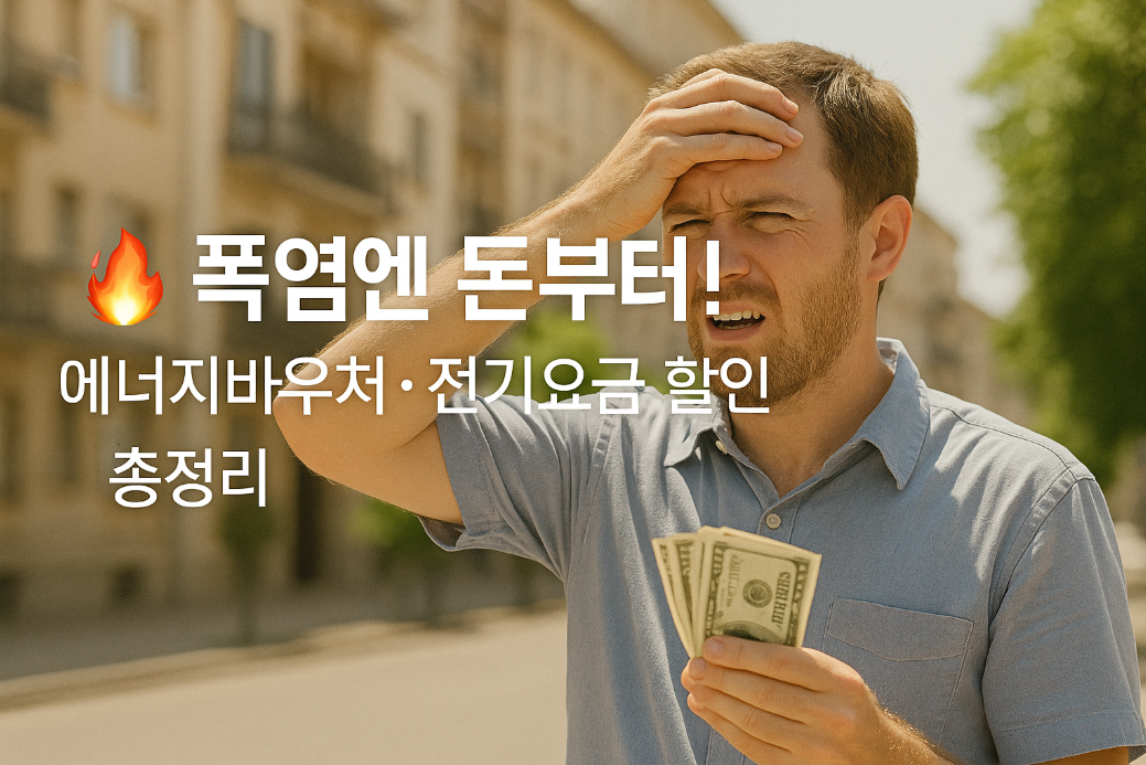 폭염엔 돈부터! 에너지바우처&middot;전기요금 할인 총정리