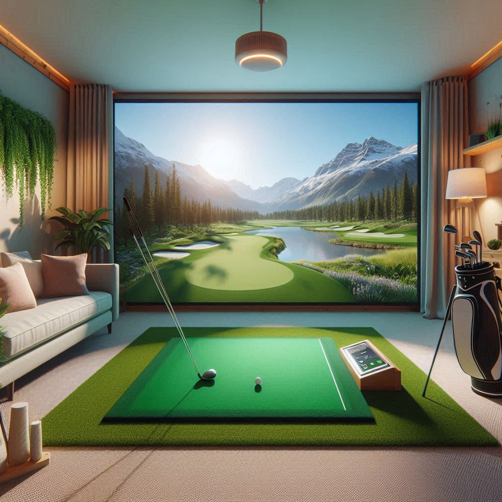 스크린골프장 배경