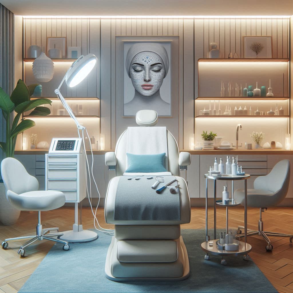 피부,체형관리 샵 배경