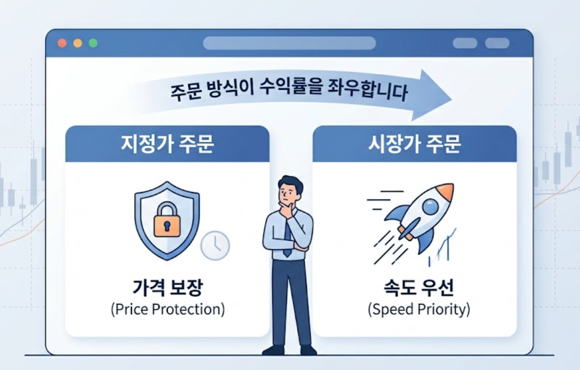 주식 주문 방식 (지정가, 시장가, 수익률)