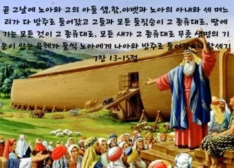 창세기 7장 노아 가족을 구원하신 나의 영적 방주이신 예수님 묵상과 기도_17