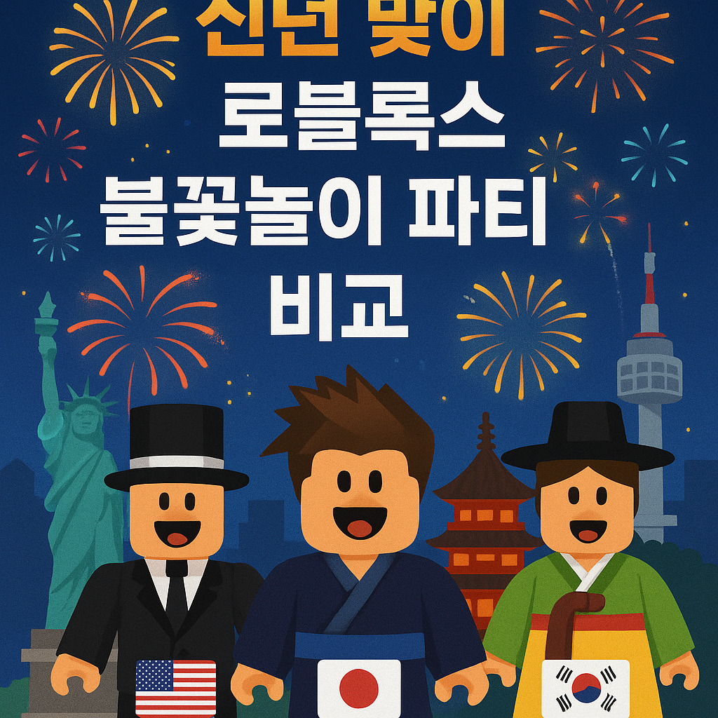로블록스 불꽃놀이 파티 비교 체험기