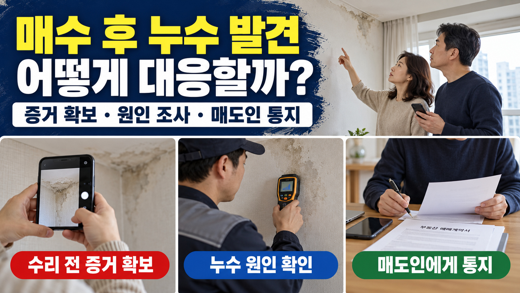 매수 후 누수 대응
