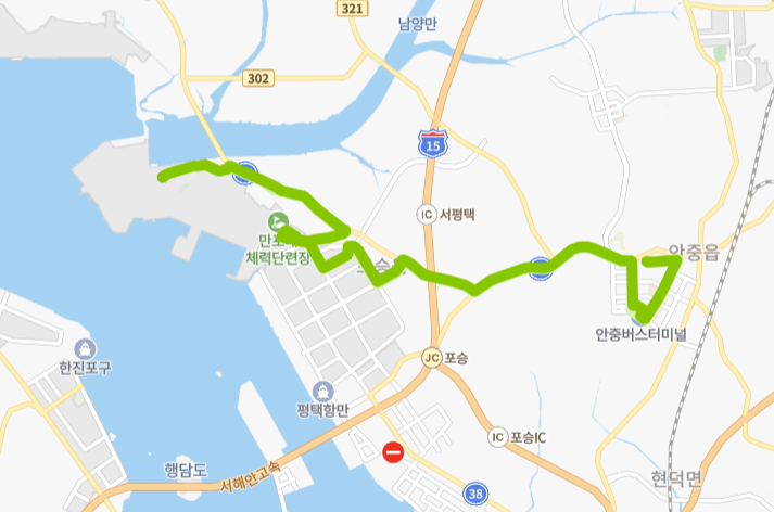 평택-83번-버스-노선-지도