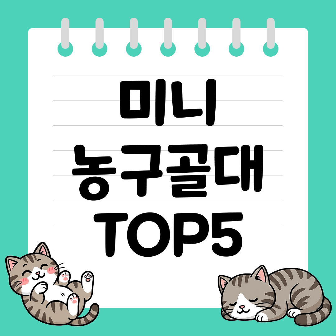 실내에서도 즐기는 운동! 미니 농구골대 추천 순위 TOP5