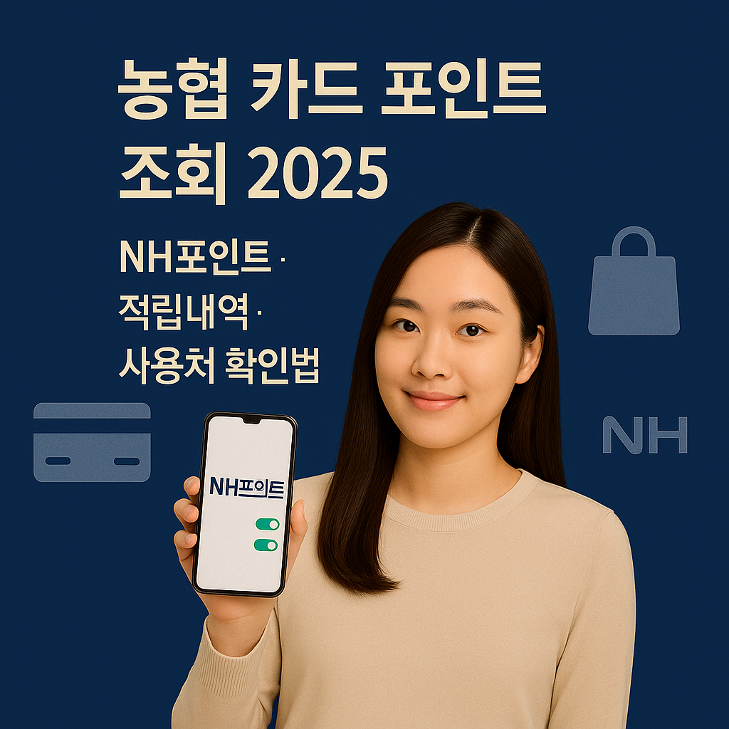농협 카드 포인트 조회 2025 ｜ NH포인트&middot;적립내역&middot;사용처 확인법