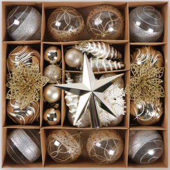 골드톤 오너먼트