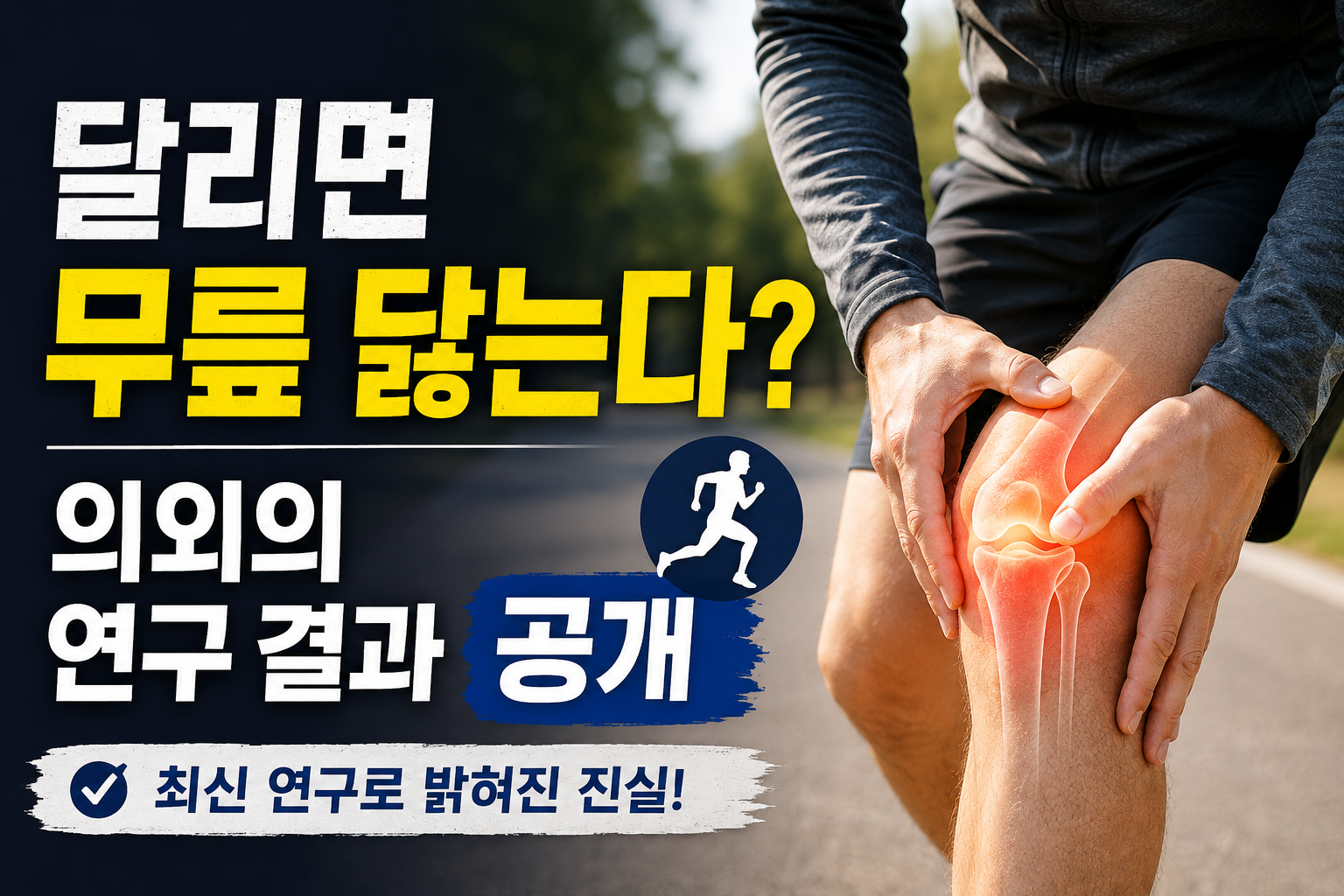 달리면 무릎 닳는다? 의외의 연구 결과 공개