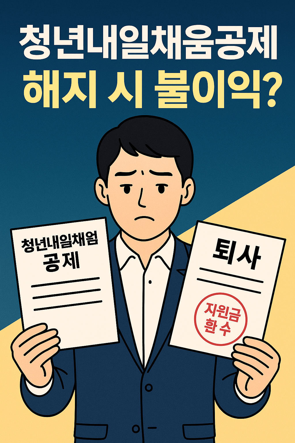 한국 청년내일채움공제 중도 해지하면 어떻게 되나? 불이익 총정리