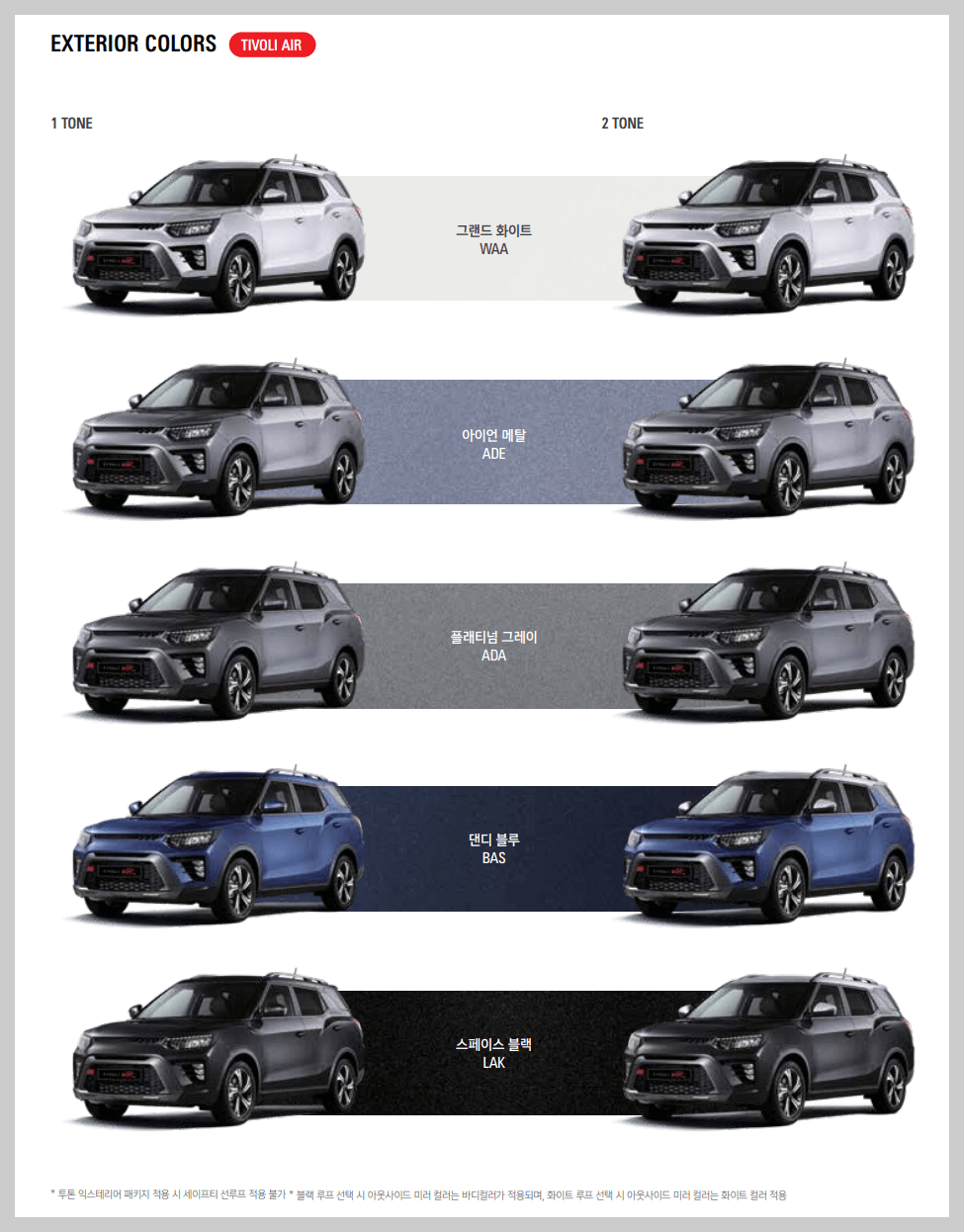 2024 티볼리 페이스 리프트