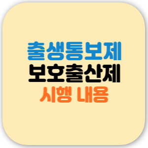 출생통보제 보호출산제 시행