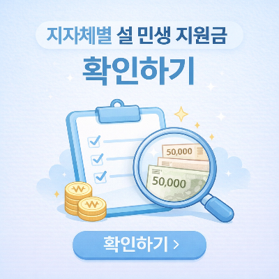2026 설 민생지원금 주요 특징 (지자체별 공통점)