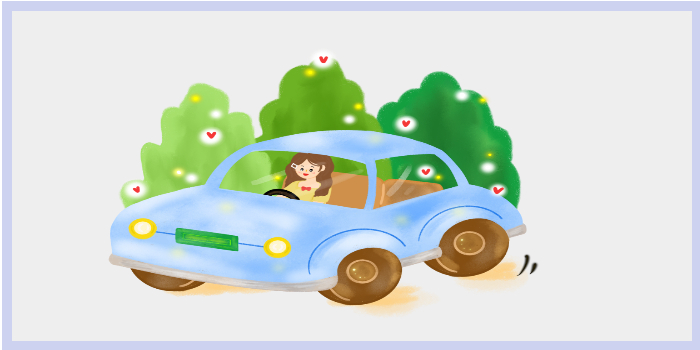 여행가는 장면 일러스트