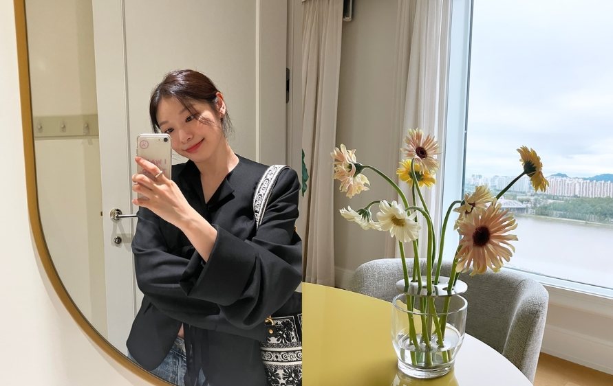 김연아 흑석동 집에서 셀카찍는 사진