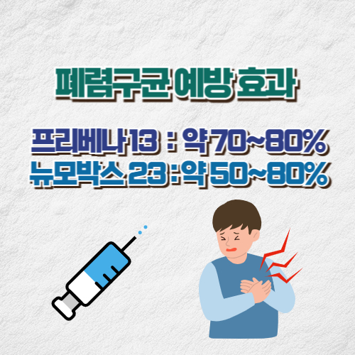 폐렴구균 백신 예방효과