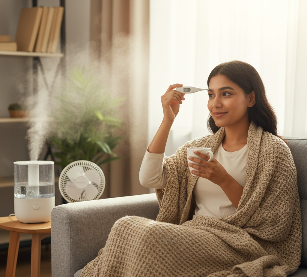 체온관리하는 사람