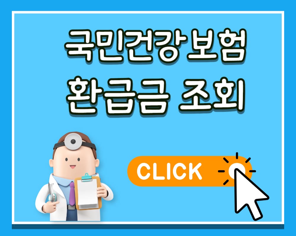 국민건강보험 환급금 조회