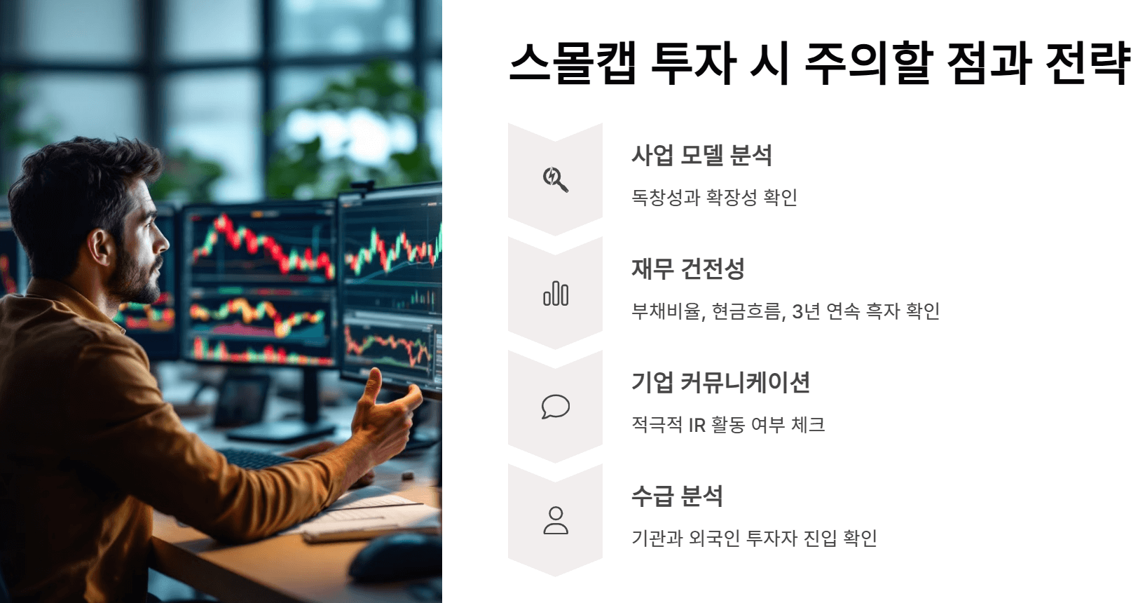 스몰캡 투자 시 주의할 점과 전략 포인트
