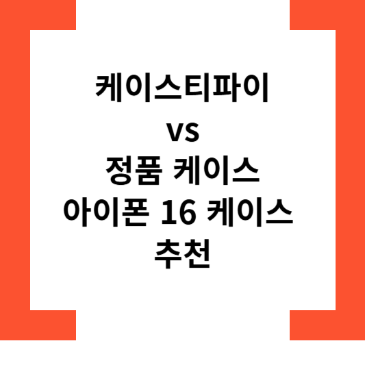 케이스티파이vs정품케이스