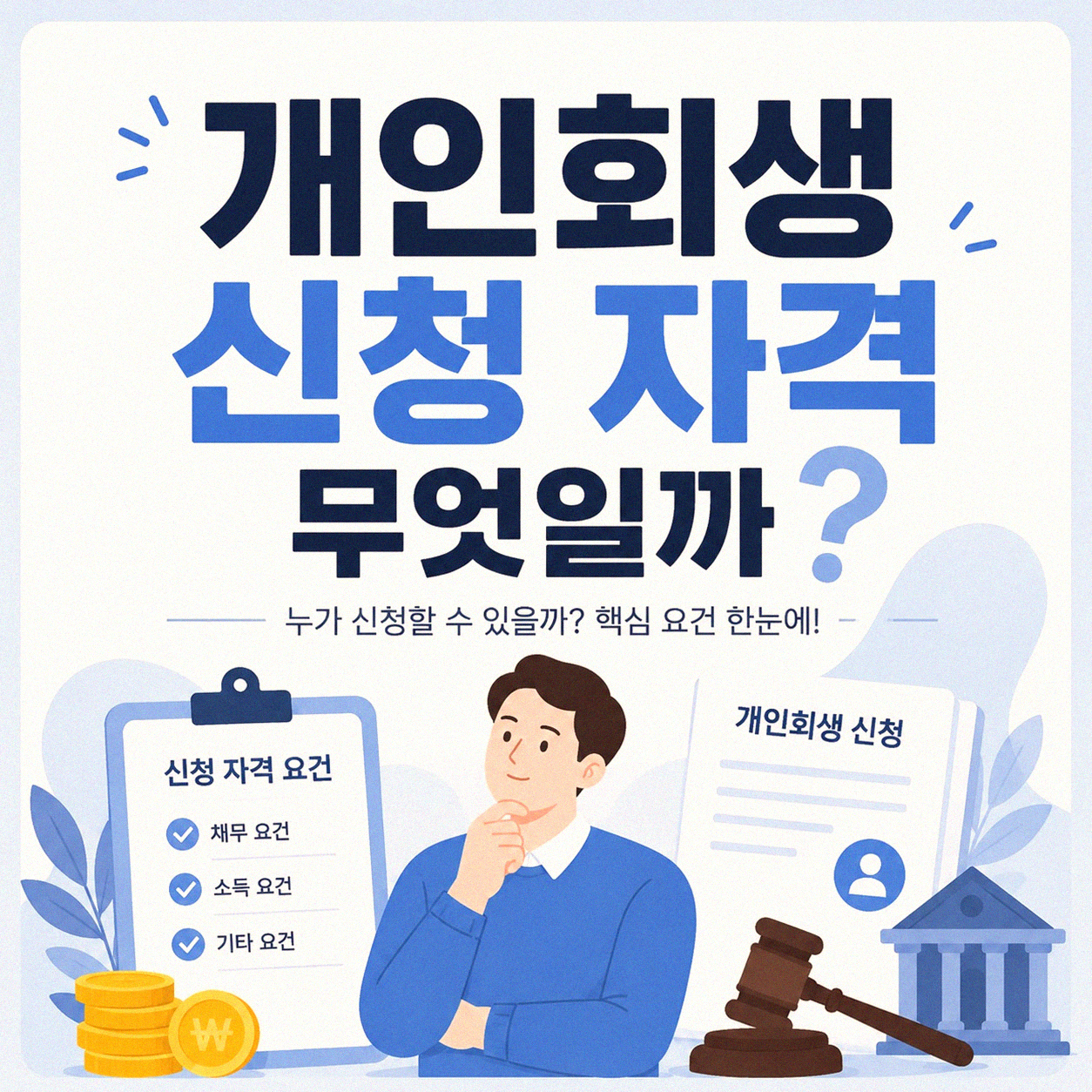 개인회생, 나도 신청할 수 있을까? 얼마면 될까?