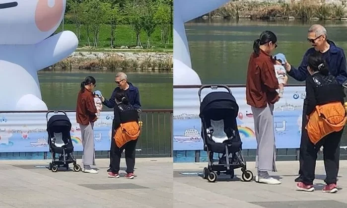 홍상수·김민희, 아들과 함께한 미사호수공원 산책...행복한 가족의 일상 포착돼