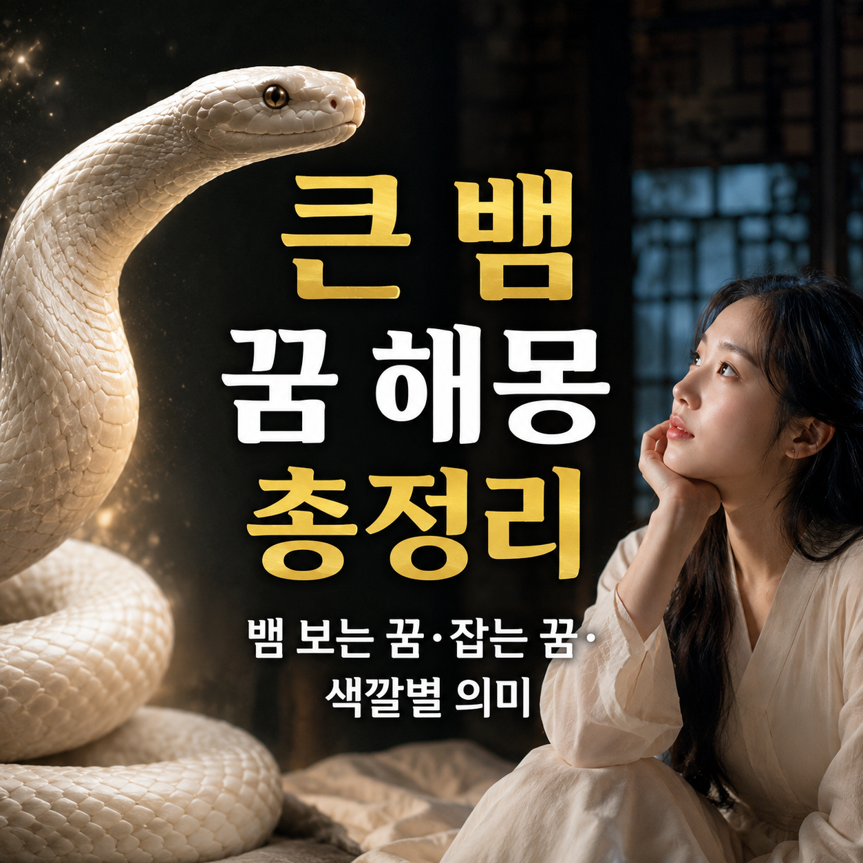 큰 뱀 꿈