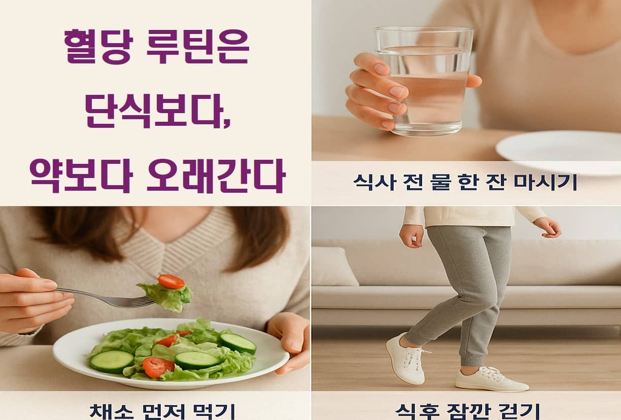 혈당을 다스리는 식사 전 루틴