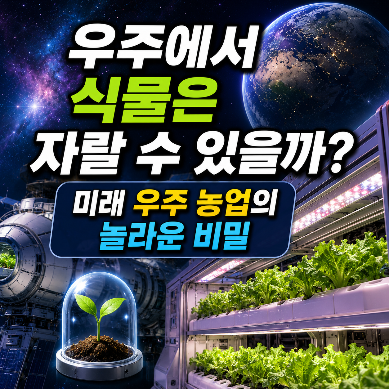 우주에서 식물은 자랄 수 있을까