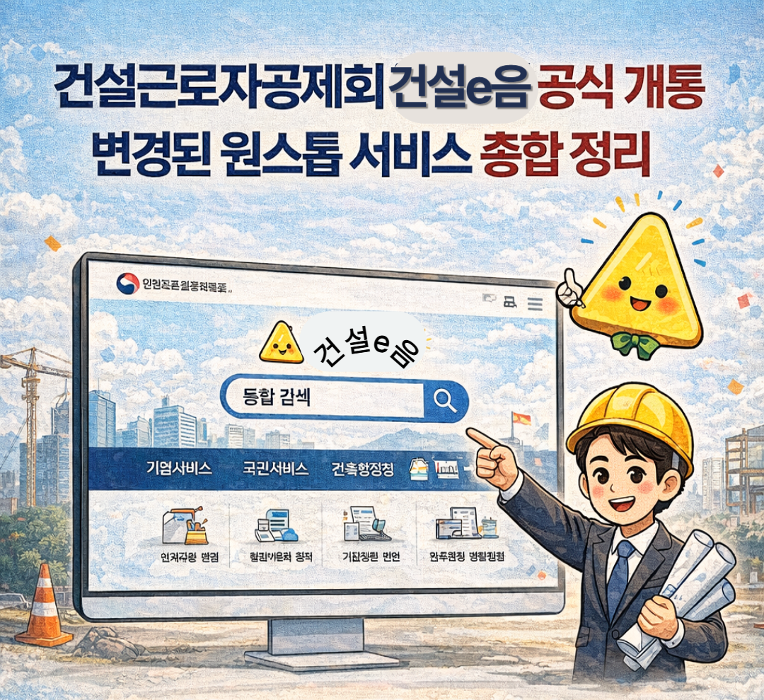 건설e음 공식 오픈: 달라진 원스톱 서비스 총정리