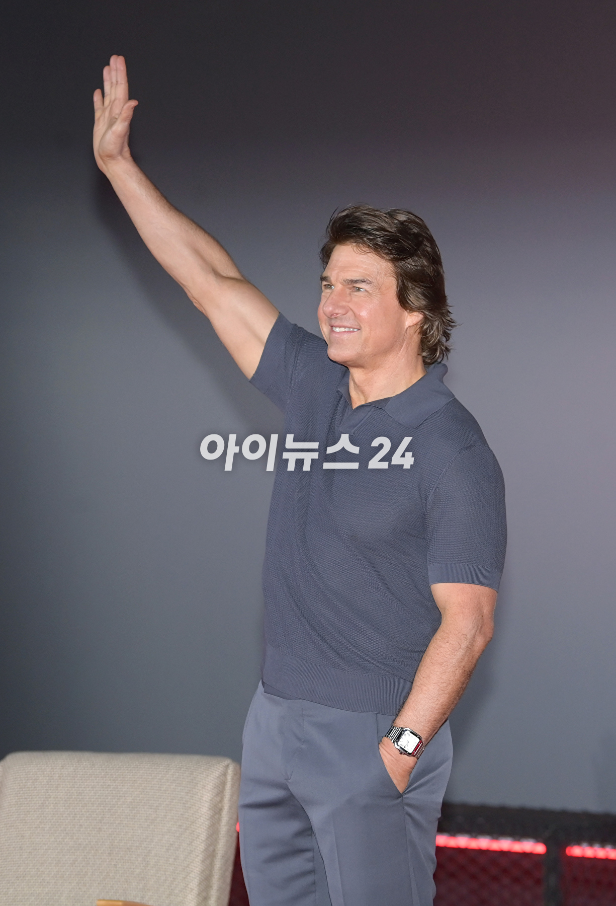 배우 톰 크루즈가 29일 오후 서울 송파구 롯데월드타워에서 진행된 영화 '미션 임파서블: 데드 레코닝 파트 원'(감독 크리스토퍼 맥쿼리) 내한 기자간담회에 참석하고 있다. [사진=정소희 기자]