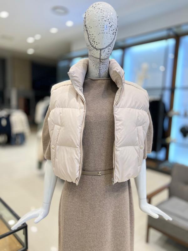 듀엘 덕다운 숏 베스트패딩 L234PSG035