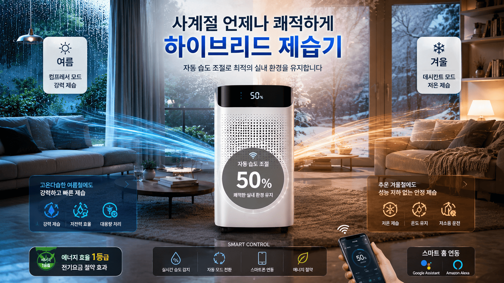 하이브리드형 제습기 특징과 장단점 분석