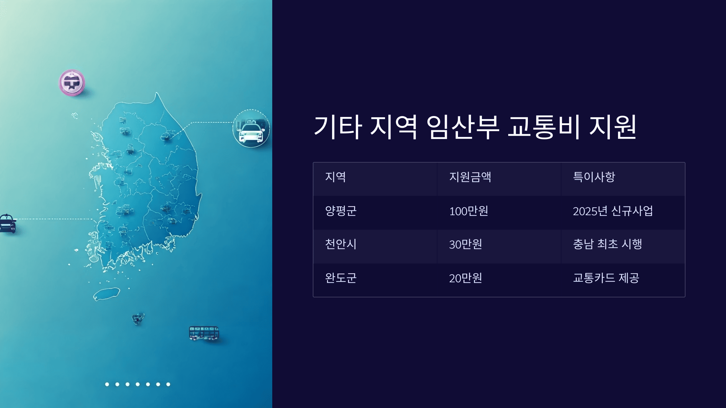2025년 임산부 교통비 지원 총정리