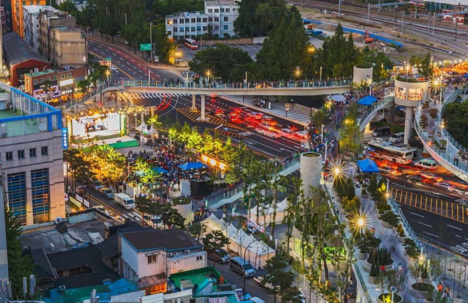 서울 야경, 로맨틱한 데이트 명소 5곳 - 서울로 7017