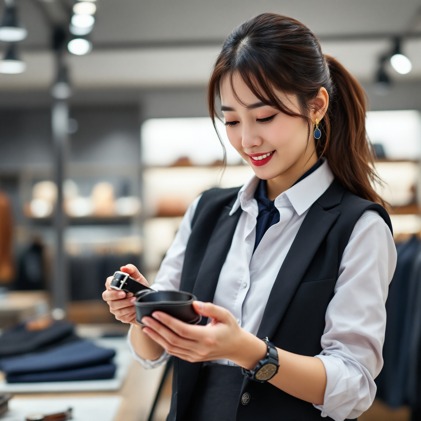 명품 벨트 스타일링