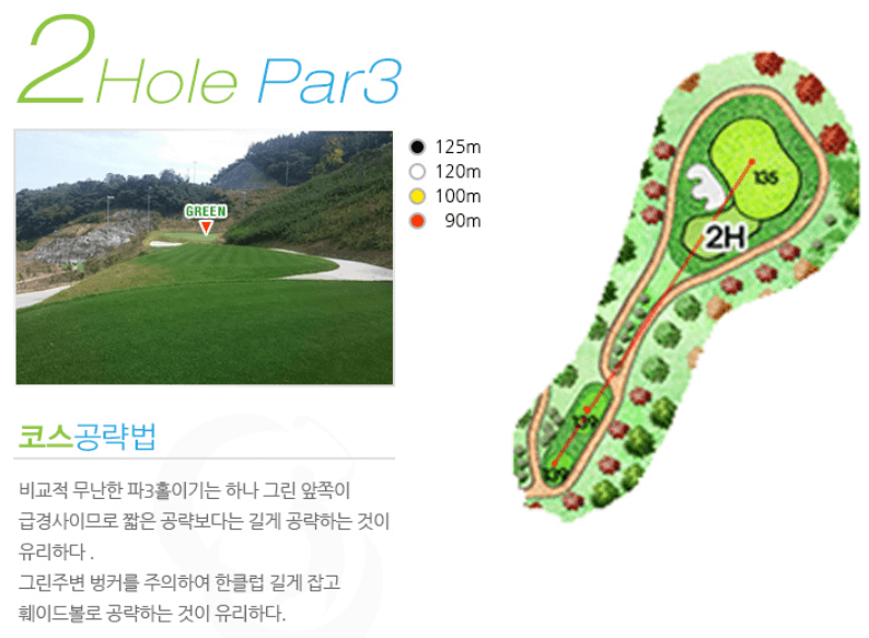 밀양 컨트리클럽 코스공략도 2