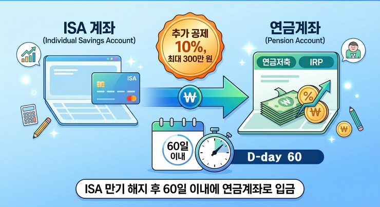 ISA 만기 자금 연금 전환 & 60일 규칙