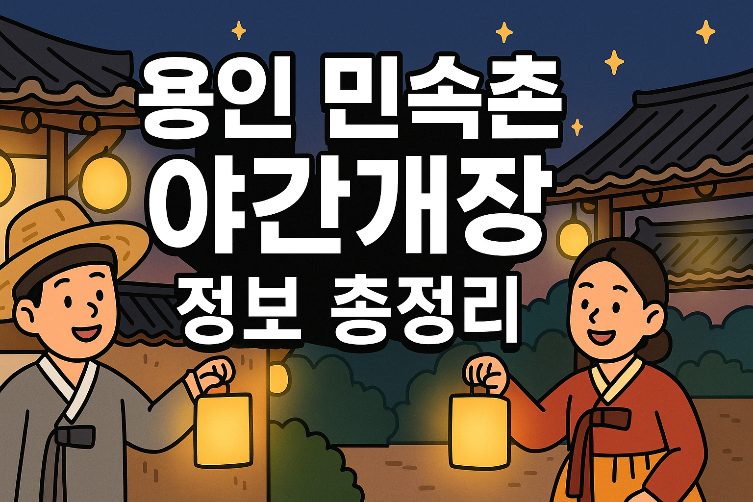 용인 민속촌 야간개장 정보 총정리