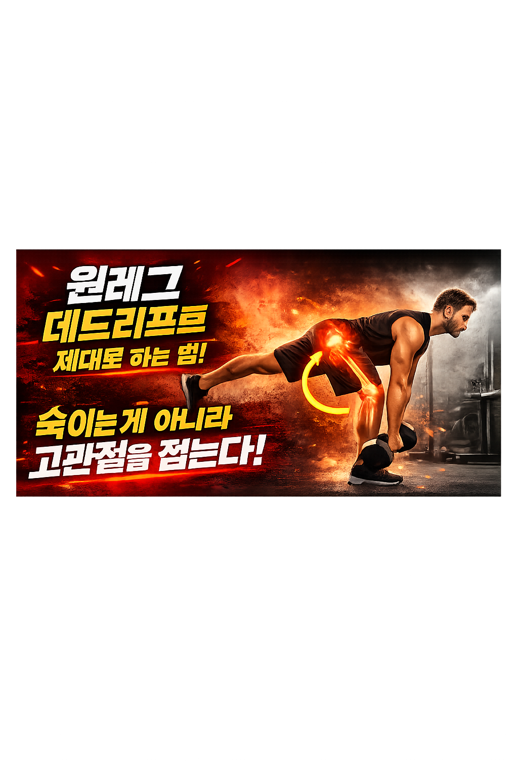 원레그 데드리프트 제대로 하는 기준