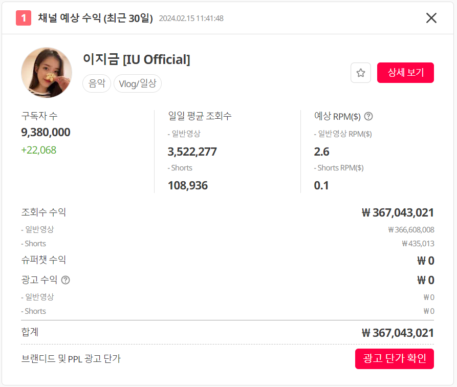 유튜브 수익 계산기