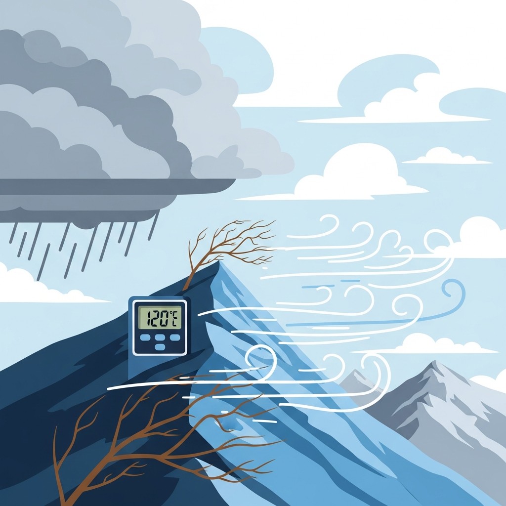 산속 온도가 급격히 떨어지는 핵심 원리와 체감 추위 구조