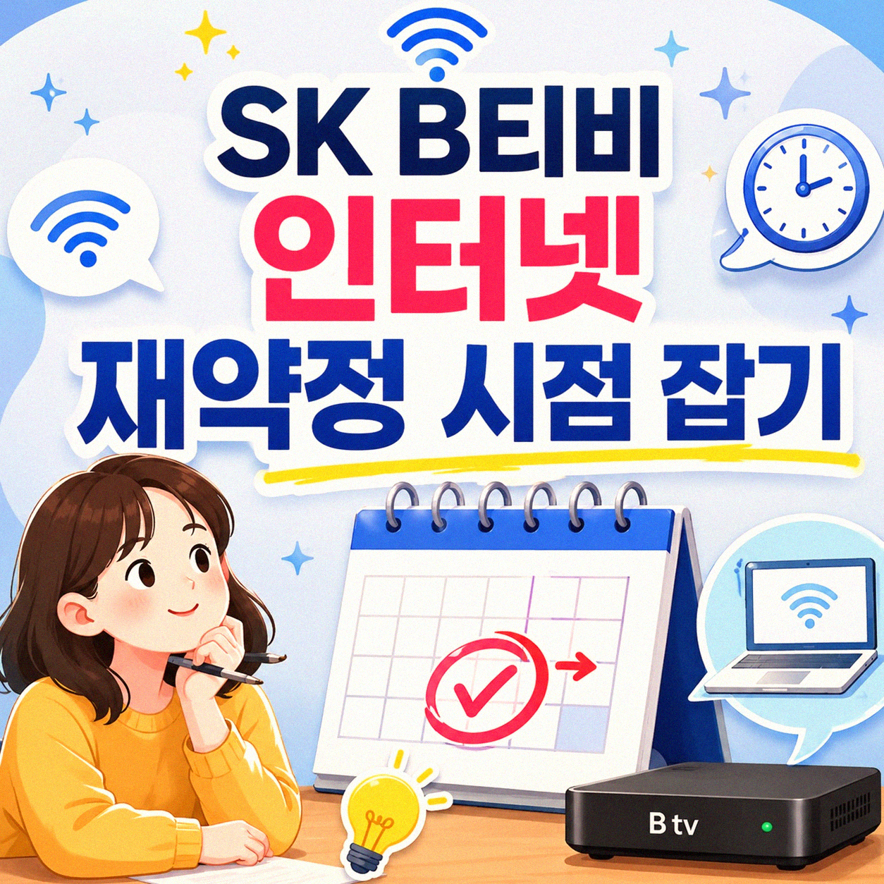 SK B티비 인터넷 재약정, 제때 할까 말까? 고민 끝내는 방법