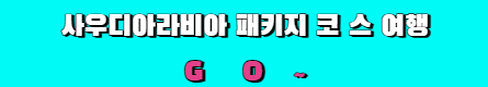 사우디아라비아 코스여행