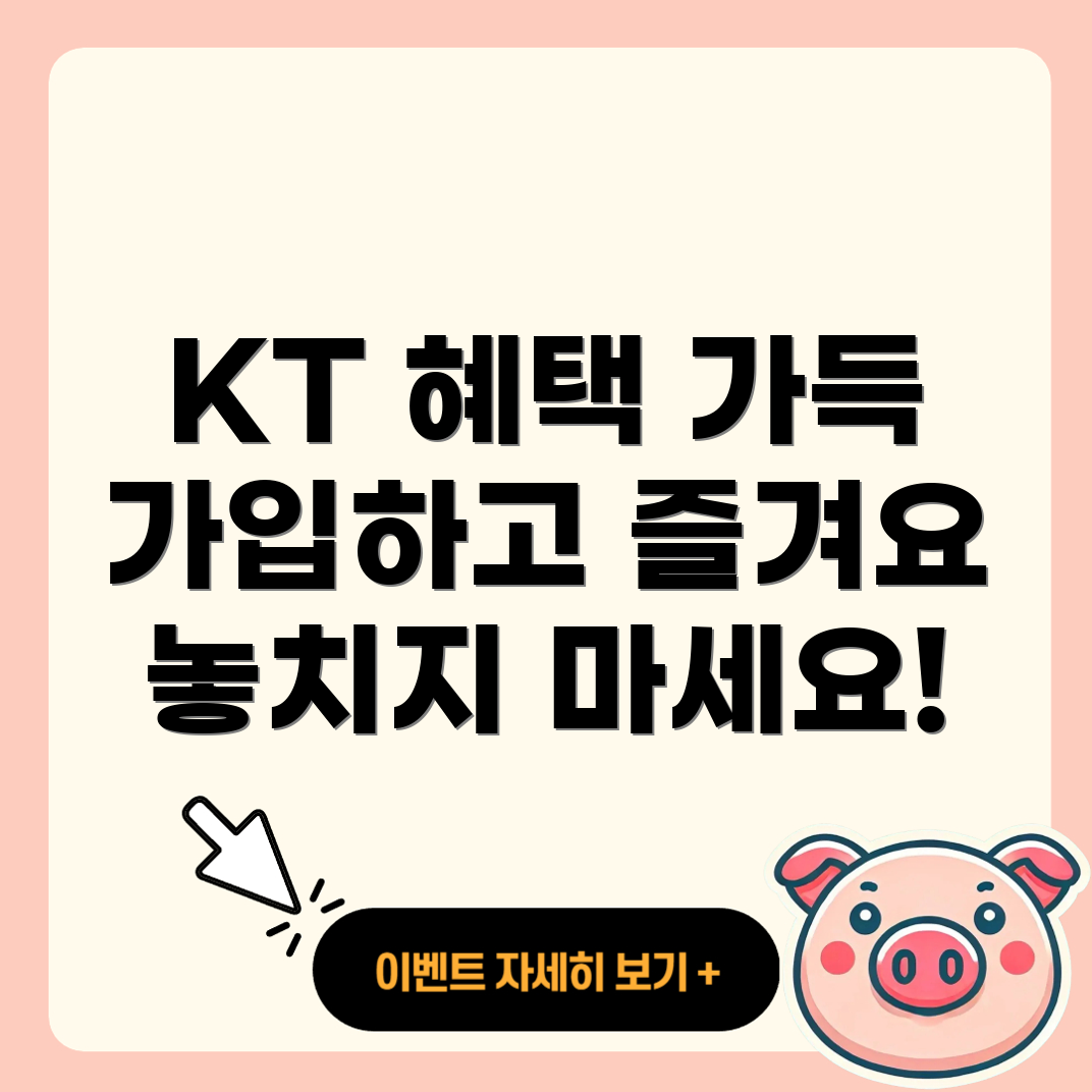 KT 인터넷 혜택
