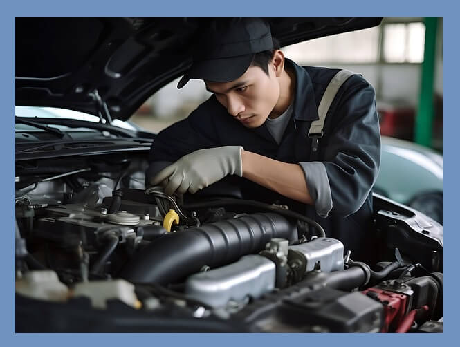 자동차-수리하는-남자