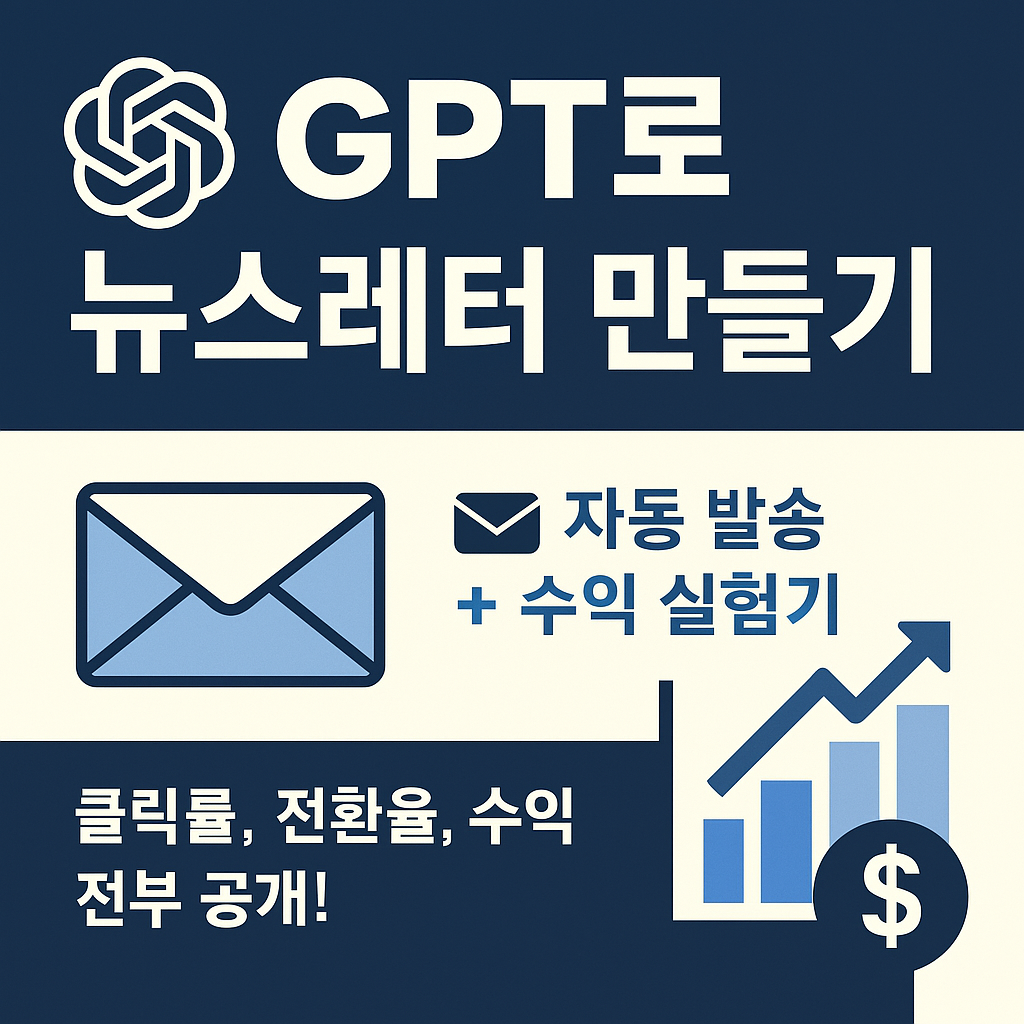 GPT로 자동 뉴스레터 만들기를 표현한 썸네일 이미지