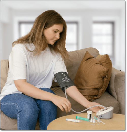 혈압이 높은 여성