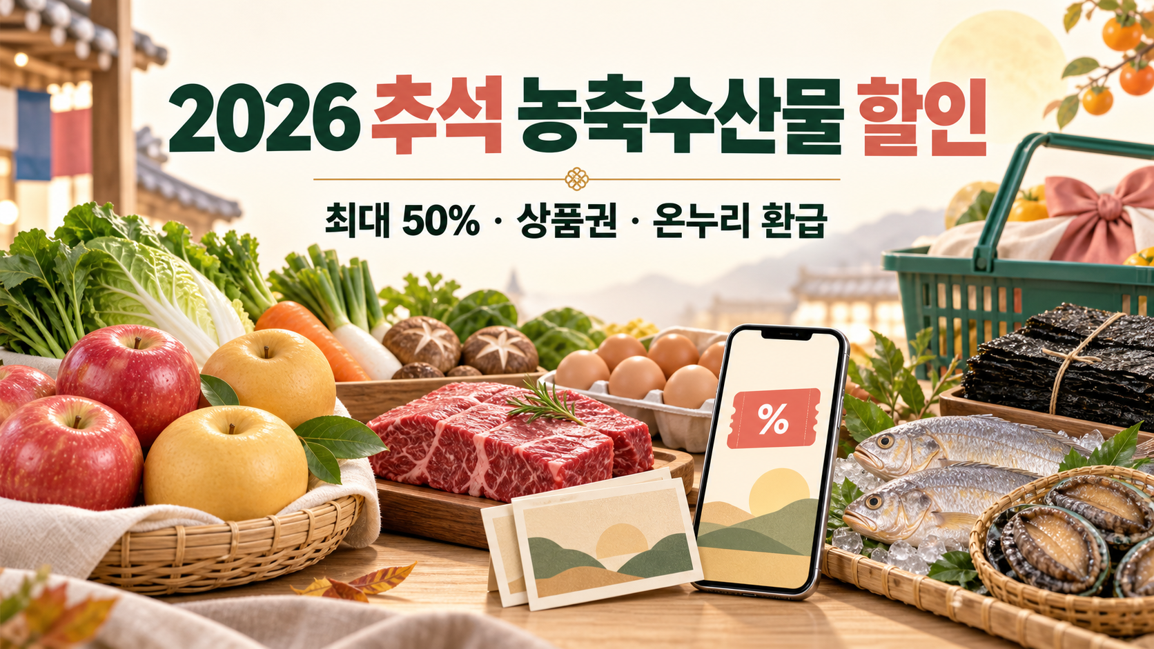 2026 추석 농축수산물 할인 받는 법