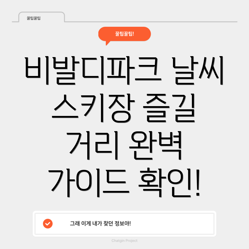 비발디파크 스키장 날씨